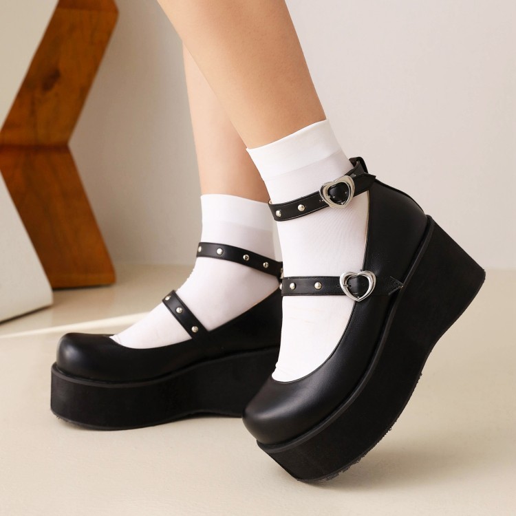 Lolita High Heel Platform Shoes with Buckle Strap